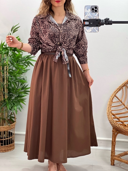 شومیز دامن پلنگی