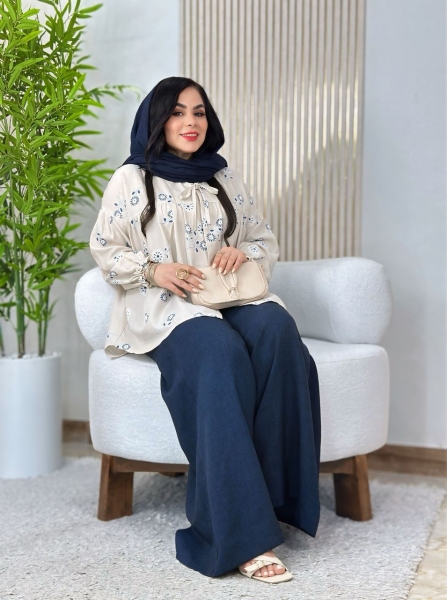 شومیز شلوار نیلی