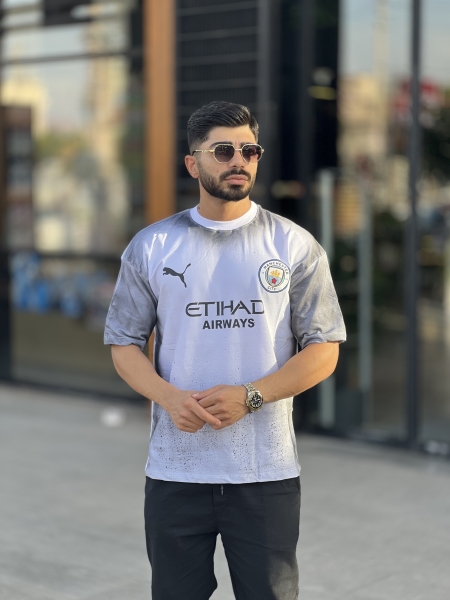 تیشرت پیسوله Man city سفید