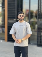 تیشرت دورس باکسی Be خاکی