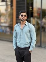 پیراهن دوشین آستین بلند Man سبز پاستیلی