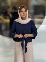 شومیز جلو دکمه گره ای ایوا