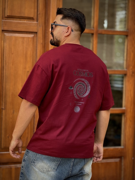 تیشرت(cosmos) زرشکی