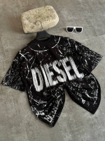 تیشرت آستین کوتاه طرح جدید DIESEL مشکی