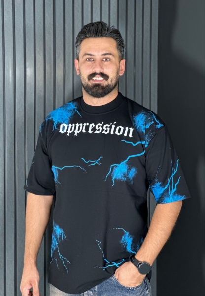 تیشرت مردانه ماکان باکسی مشکی