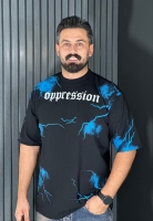 تیشرت مردانه ماکان باکسی مشکی