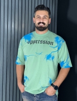 تیشرت ماکان باکسی مردانه سبز