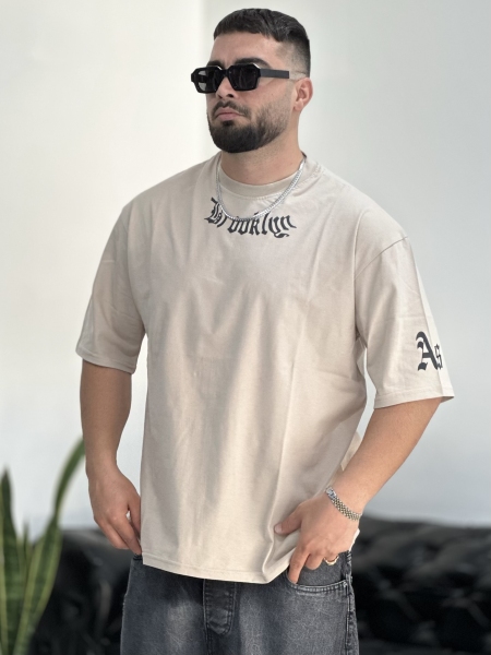 تیشرت پنبه BROOKS کِرِم خاکی