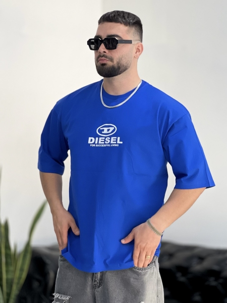 تیشرت پنبه DIESEL آبی A
