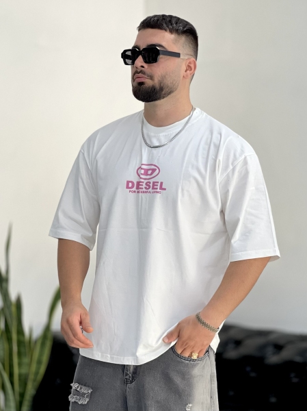 تیشرت پنبه DIESEL سفید A