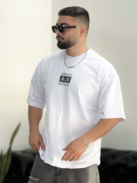تیشرت 2نخ AX سفید