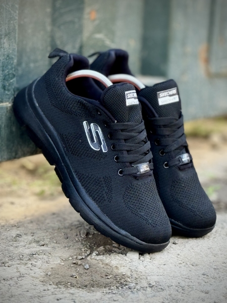 اسکیچرز بندی مشکی تمام