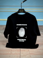 تیشرت اثر انگشت مشکی