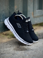 اسکیچرز بندی مشکی سفید