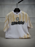 تیشرت بالنسیاگا سفید زرد