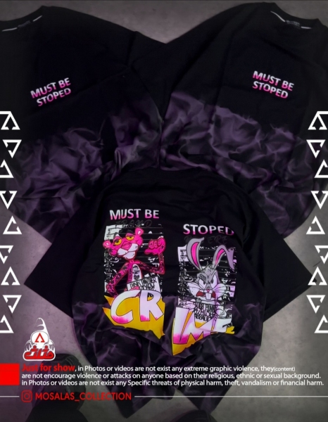 تیشرت پلنگ صورتی stoped