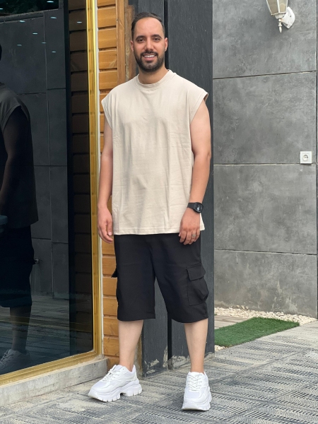 وست ساده نخ پنبه کرم
