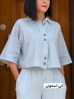 شومیز لینن باکسی