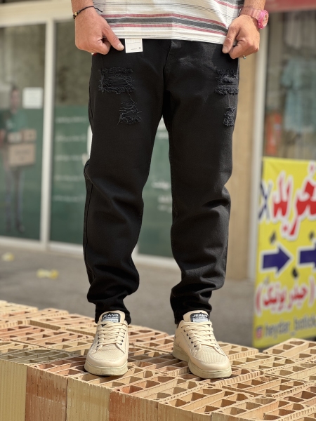 (شلوار جین پارچه پنبه پر درجه یک) پوشاک با کیفیت