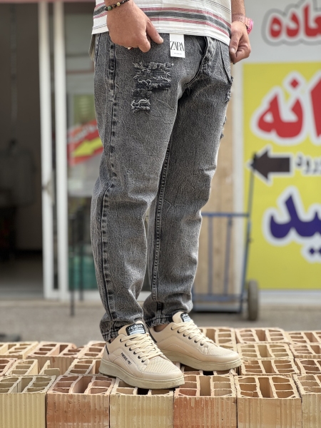 (شلوار جین پارچه پنبه پر درجه یک) پوشاک با کیفیت