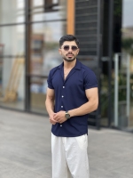 پیراهن مراکش ارم سرمه ای