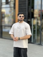 تیشرت دورس باکسی Vet کرمی
