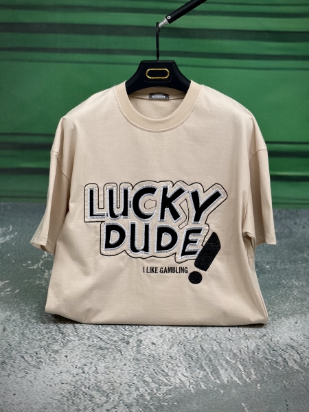 تیشرت lucky dude کرم