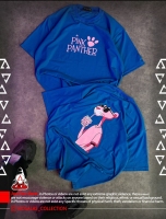 تیشرت پلنگ صورتی باکسی