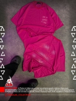 تیشرت باکسی سرخابی