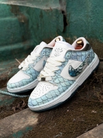 کتونی مردانه کاستوم NIKE DRAGON پولکی آبی سفید