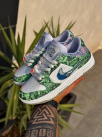 کتونی سایز میانه کاستوم NIKE DRAGON پیتون سبز سفید فسفری