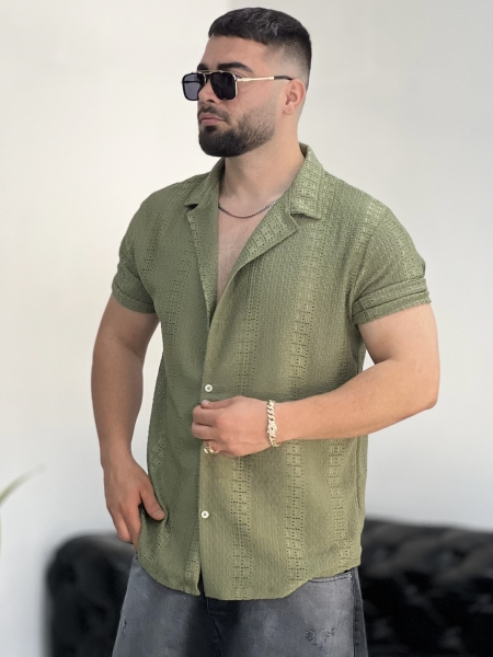 پیراهن وارداتی FENDI زیتونی
