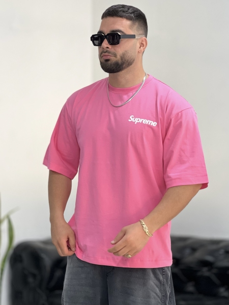 تیشرت Supreme صورتی