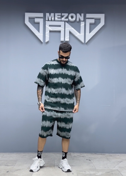 ست شلوارک سبز