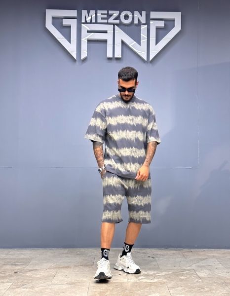 ست شلوارک طوسی