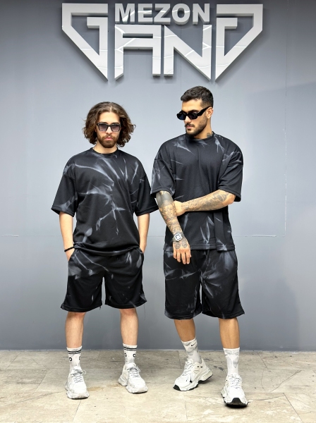 ست شلوارک ابروبادی مشکی