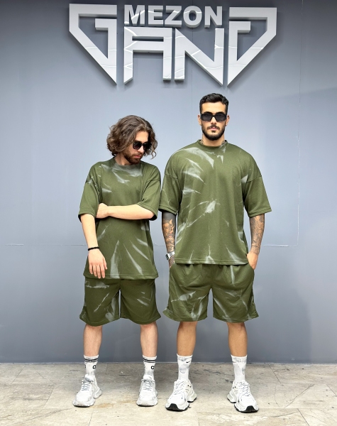 ست شلوارک ابروبادی سبز