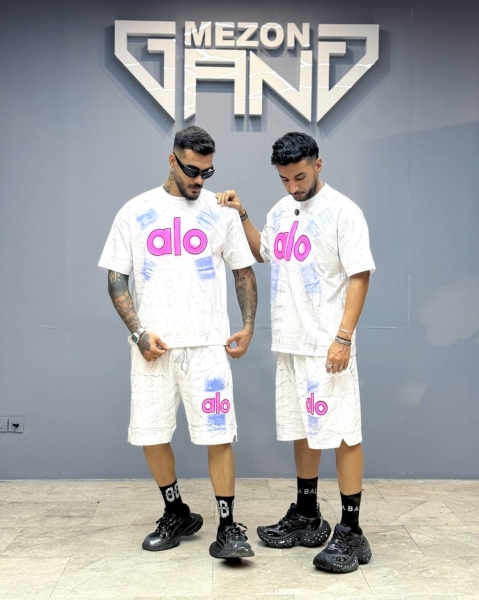 ست شلوارک Alo سفید