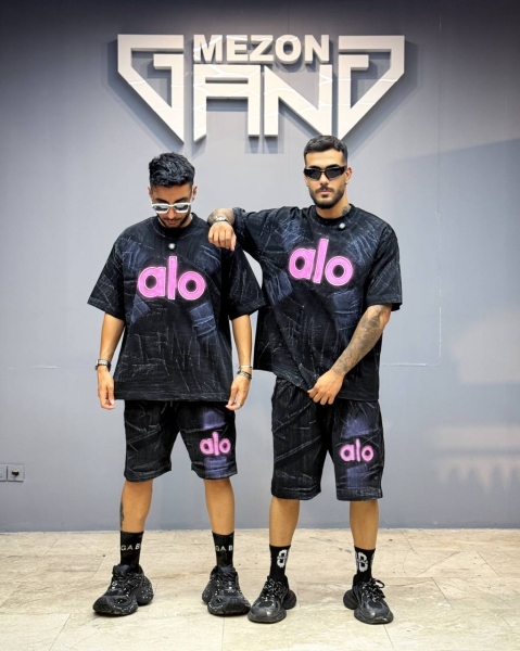 ست شلوارک Alo مشکی