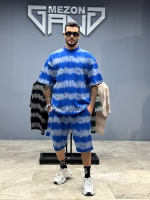 ست شلوارک آبی