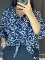 شومیز گره ای قلاب بافی