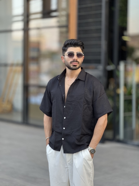 پیراهن لینن آکوتاه Yep مشکی