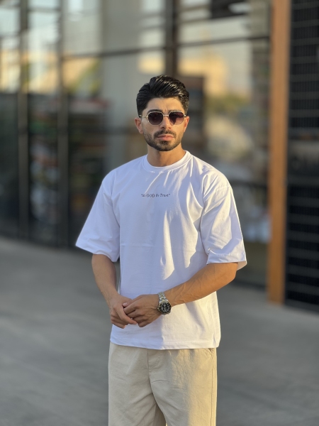 تیشرت پنبه 26 تراست سفید