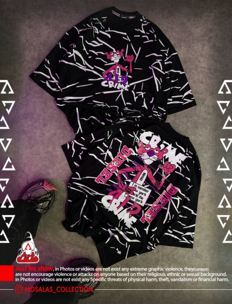 تیشرت پلنگ صورتی