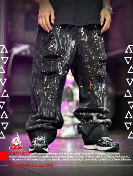 شلوار بگ جین اورجینال صلیب بزرگ