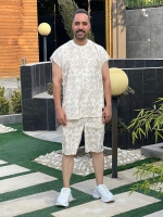 ست وست و شلوارک طرح ابر و بادی