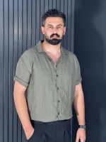 پیراهن مراکشی کنفی مردانه سبز