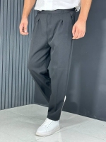 شلوار مام فیت مازراتی مردانه مشکی