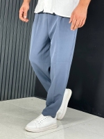 شلوار مام فیت مازراتی مردانه طوسی