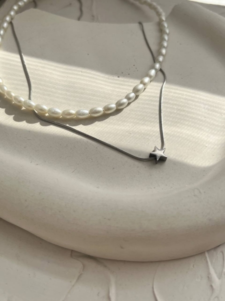 گردنبند ستاره سه بعدی سیلور